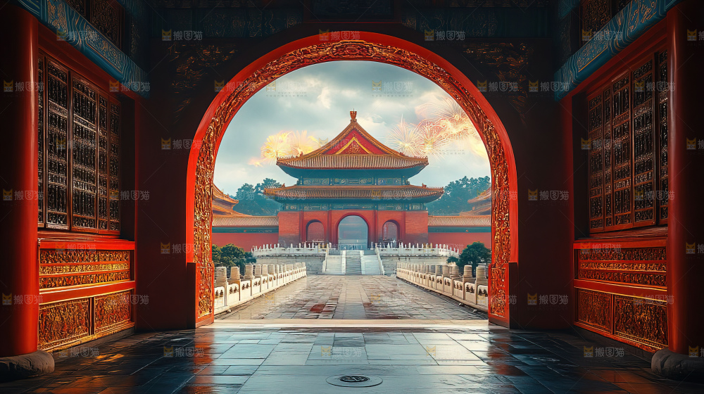 建筑城市中国元素文化遗产景点古典宫殿