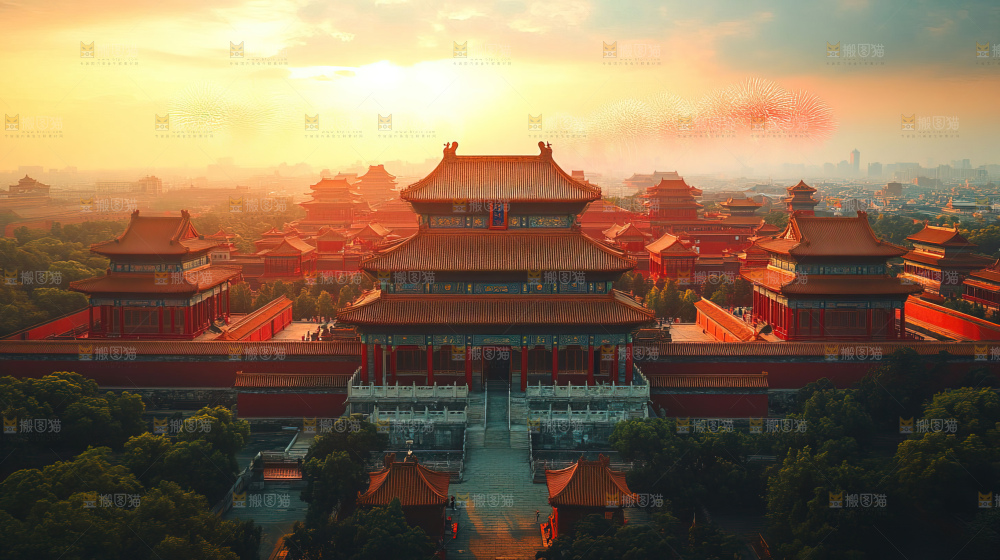 建筑城市中国元素文化遗产景点古典宫殿