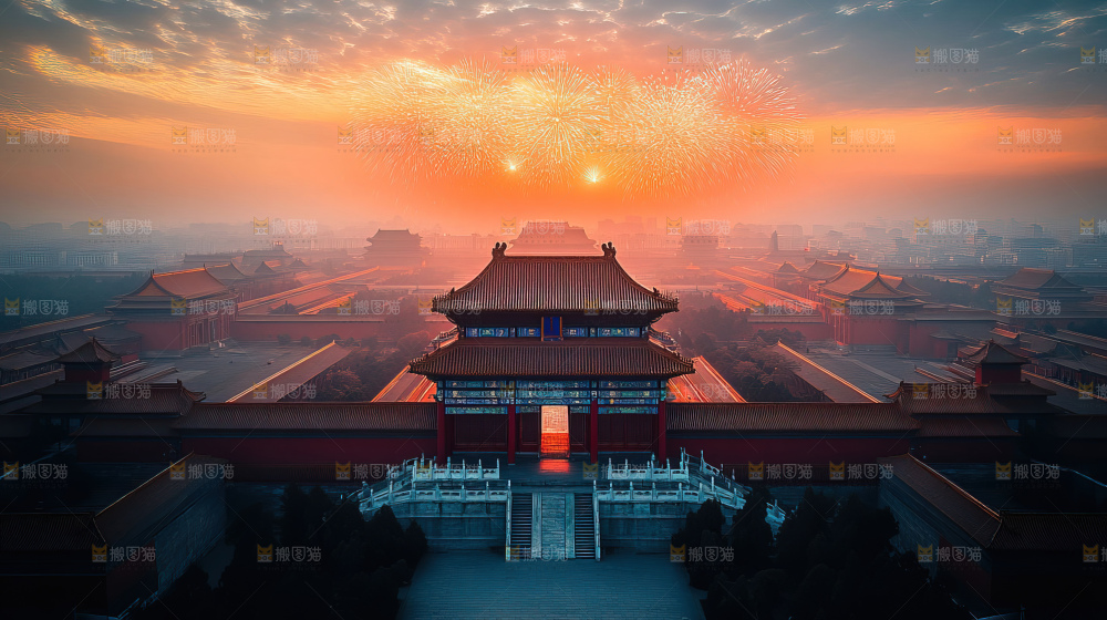 建筑城市中国元素文化遗产景点古典宫殿