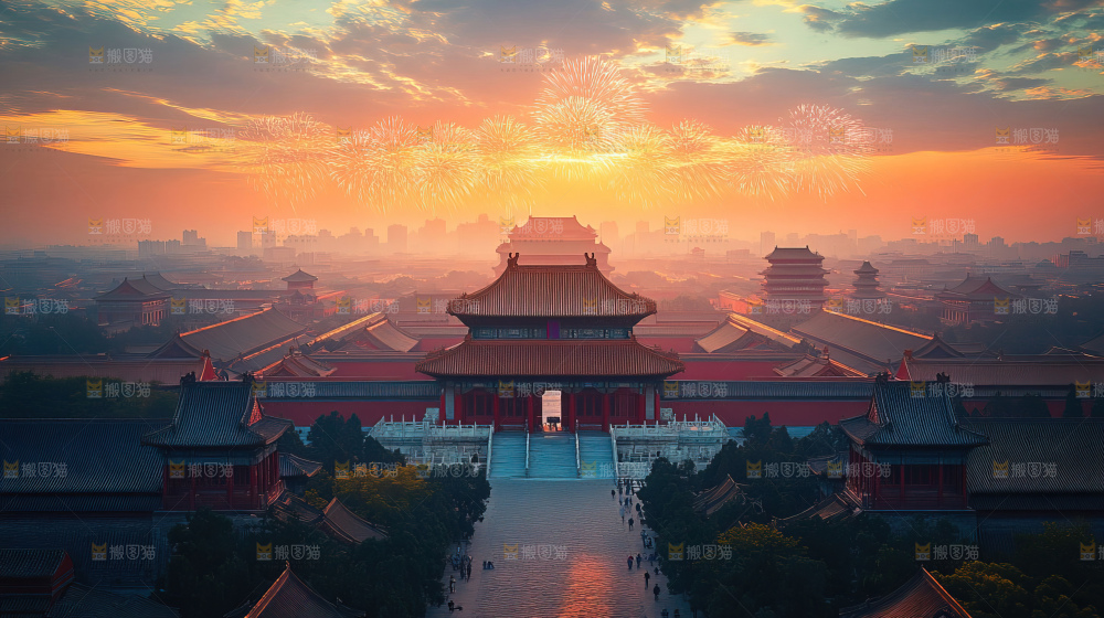 建筑城市中国元素文化遗产景点古典宫殿