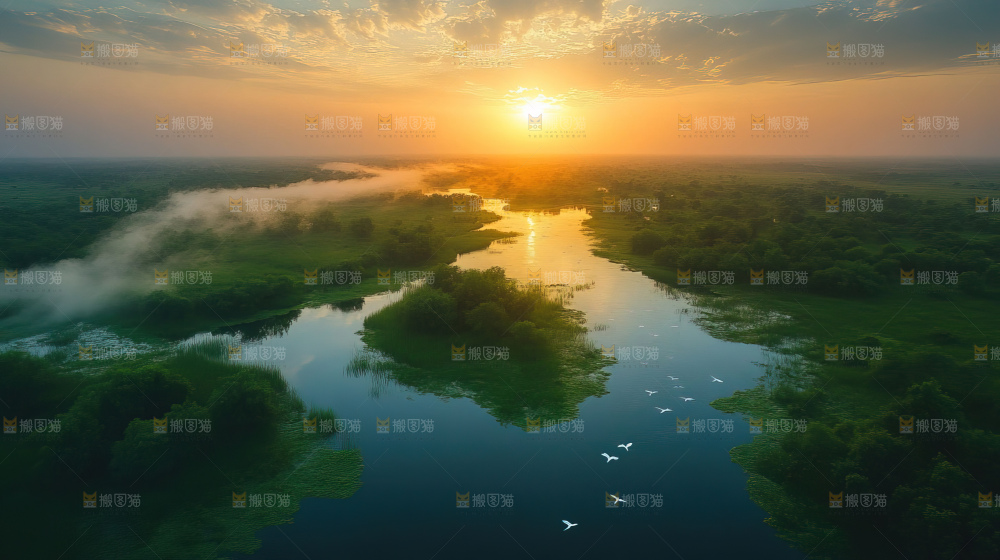 湿地栖息地沼泽自然环境保护区森林绿色