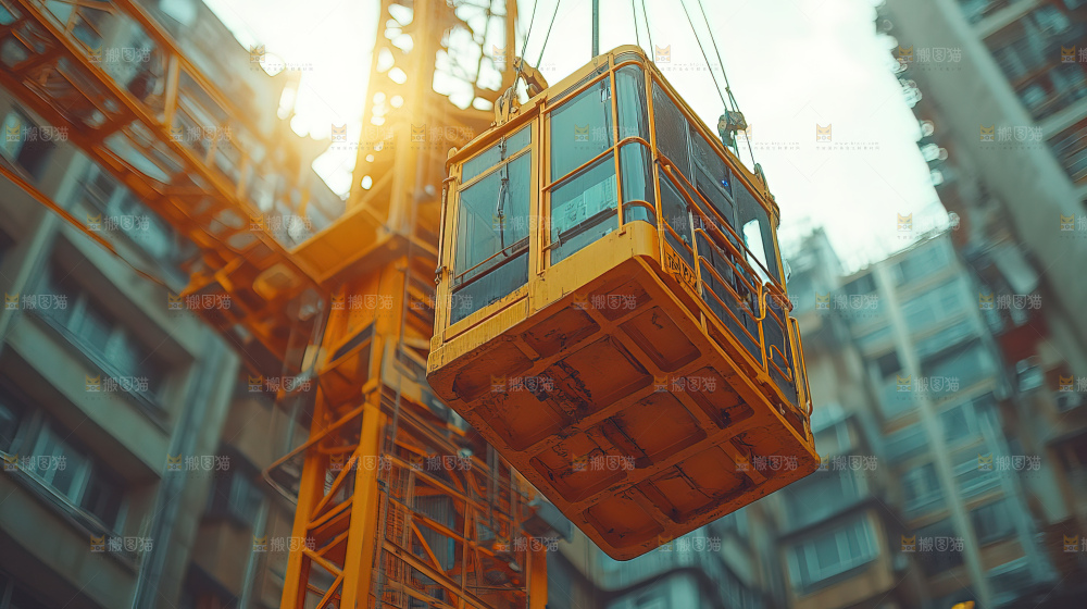 城市建设发展工地工人团队企业概念