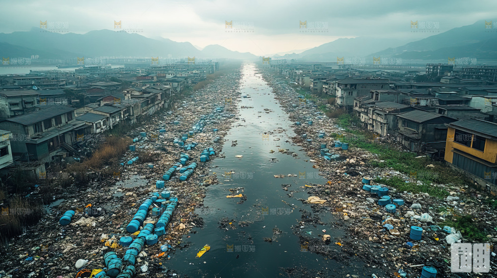 环境污染城市沦陷污染废水垃圾环境灾害