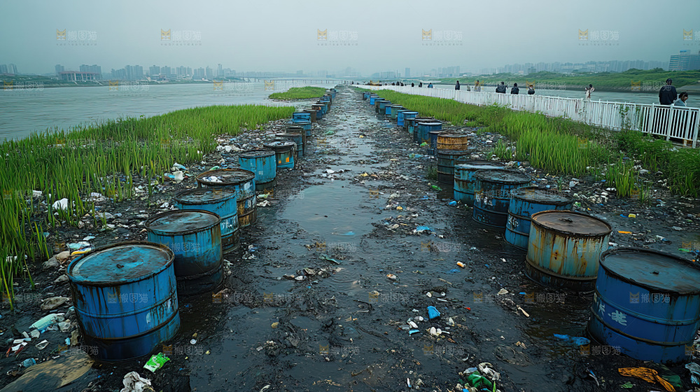 环境污染城市沦陷污染废水垃圾环境灾害