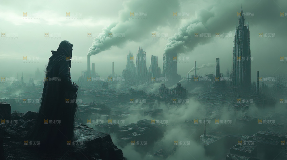 工业发展环境破坏工业污水灾害末日极端天气