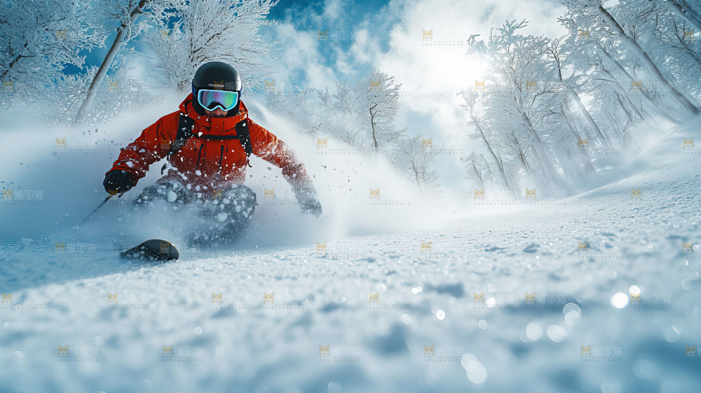 滑雪 竞赛 前进 励志 齐心协力 奋斗