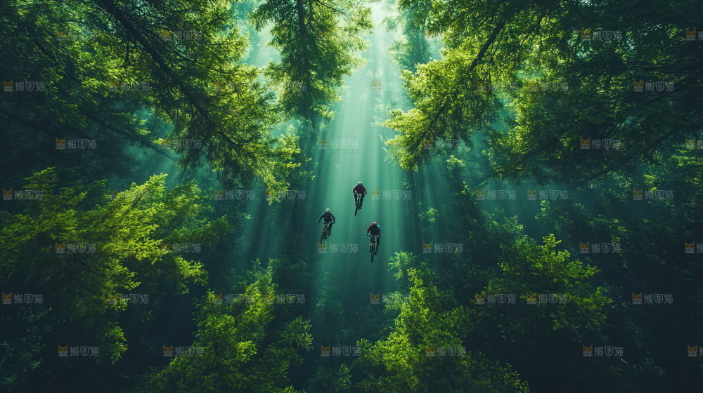 骑行极限运动团队奋斗拼搏