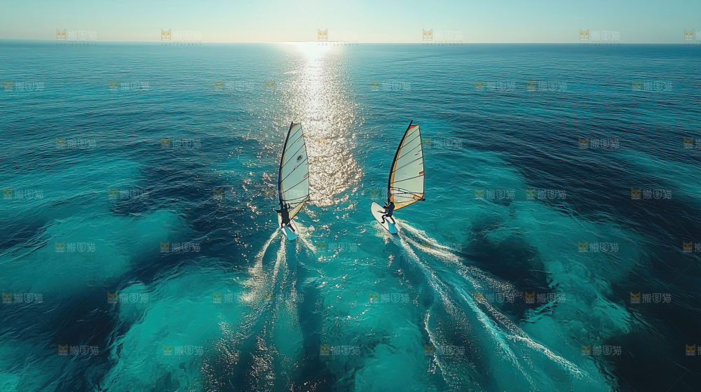 帆船运动海浪波浪激励奋斗拼搏