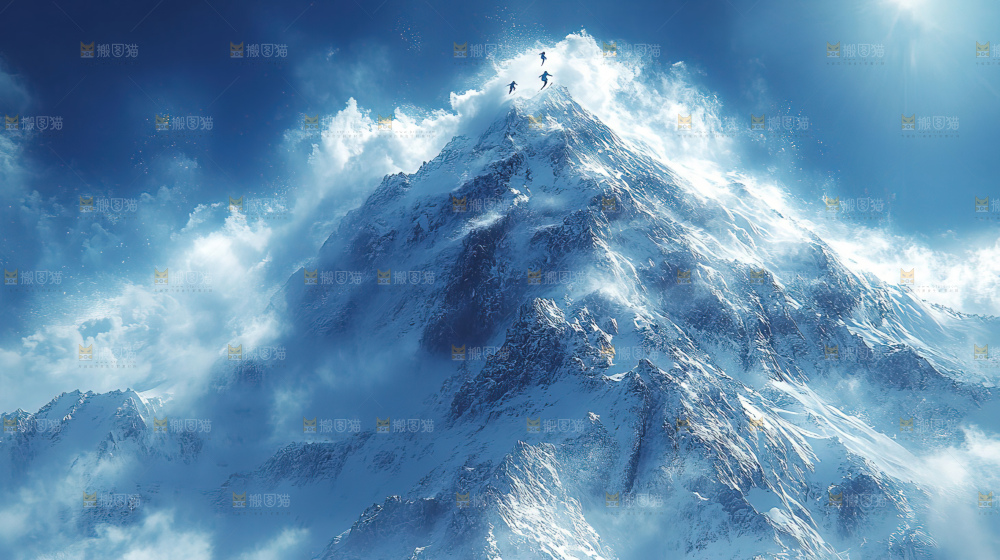 滑雪 竞赛 前进 励志 齐心协力 奋斗