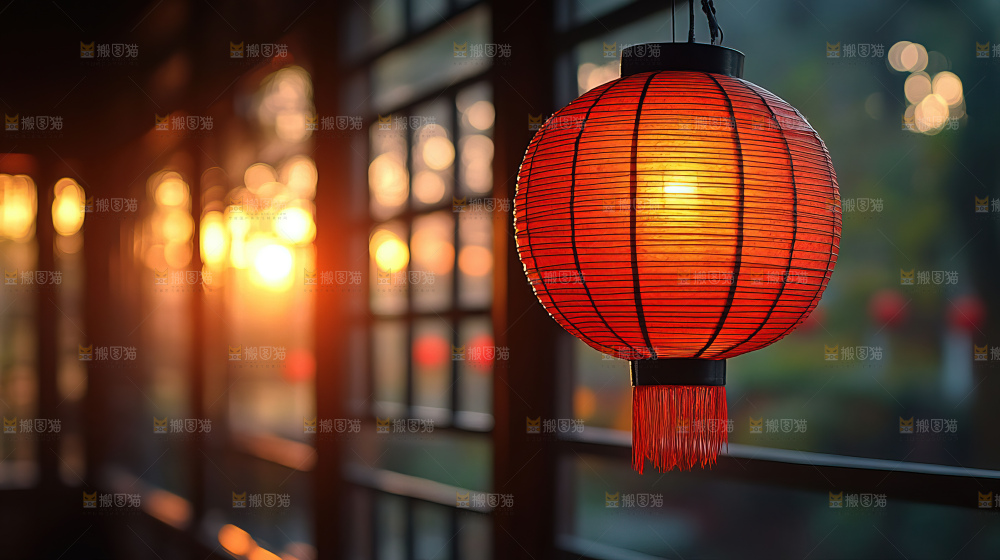 中秋素材团圆花灯月饼荷花灯赏月