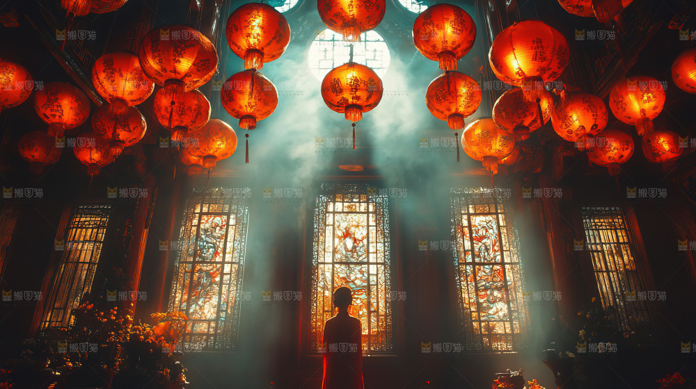 中秋素材团圆花灯月饼荷花灯赏月