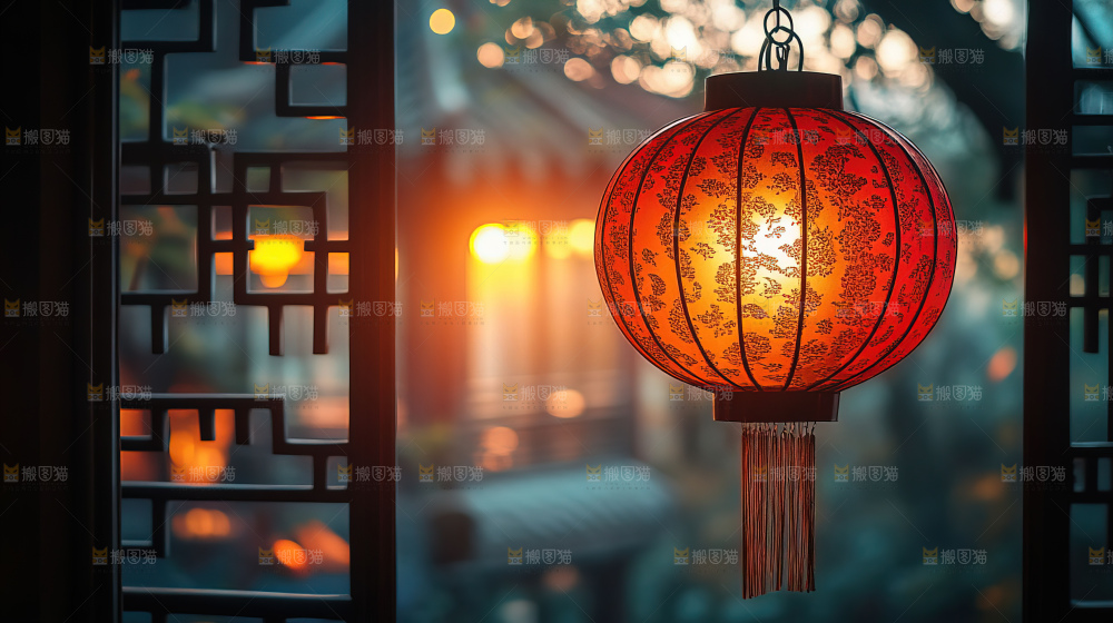 中秋素材团圆花灯月饼荷花灯赏月