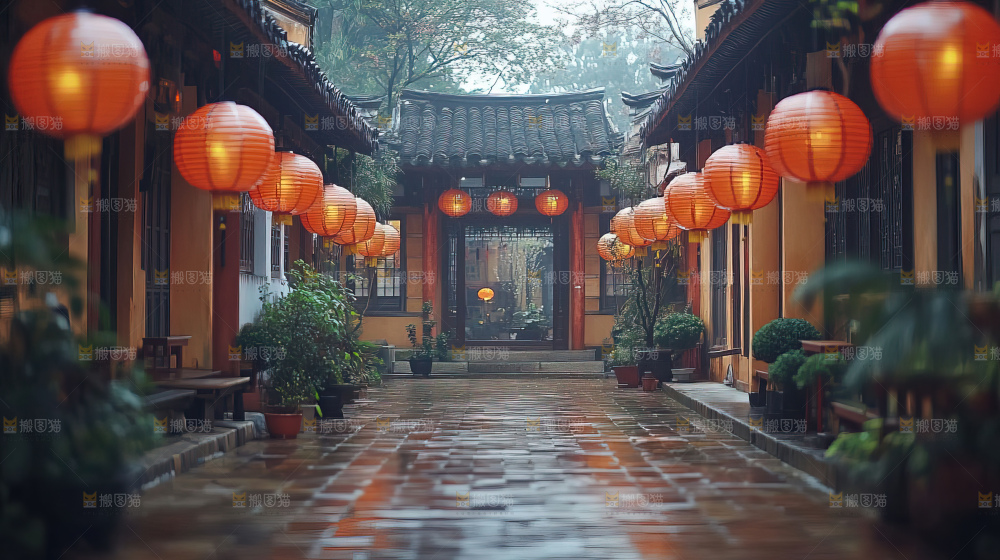 中秋素材团圆花灯月饼荷花灯赏月