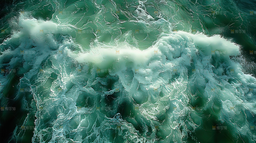 湍急 水流 波涛汹涌向上前行