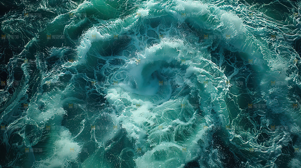 湍急 水流 波涛汹涌向上前行