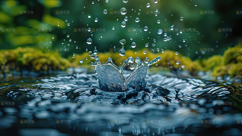 水滴 河流 波纹 纹理 湖 背景