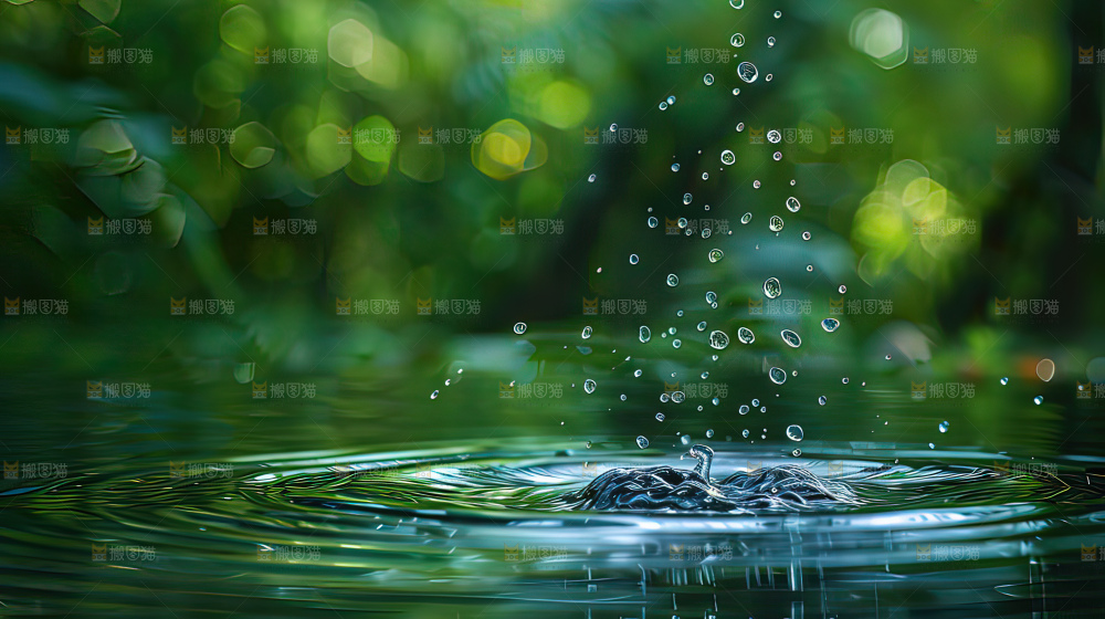 水滴 河流 波纹 纹理 湖 背景