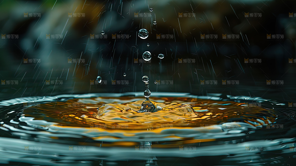 水滴 河流 波纹 纹理 湖 背景