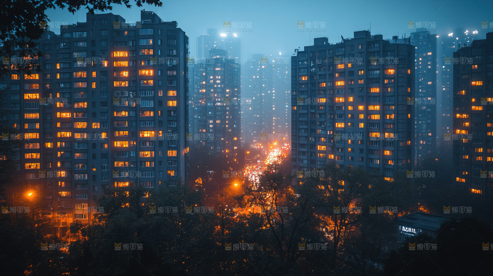 建筑都市风景房地产现代发展
