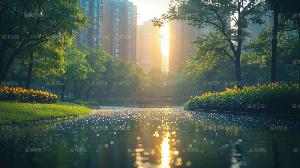 建筑都市风景房地产现代发展