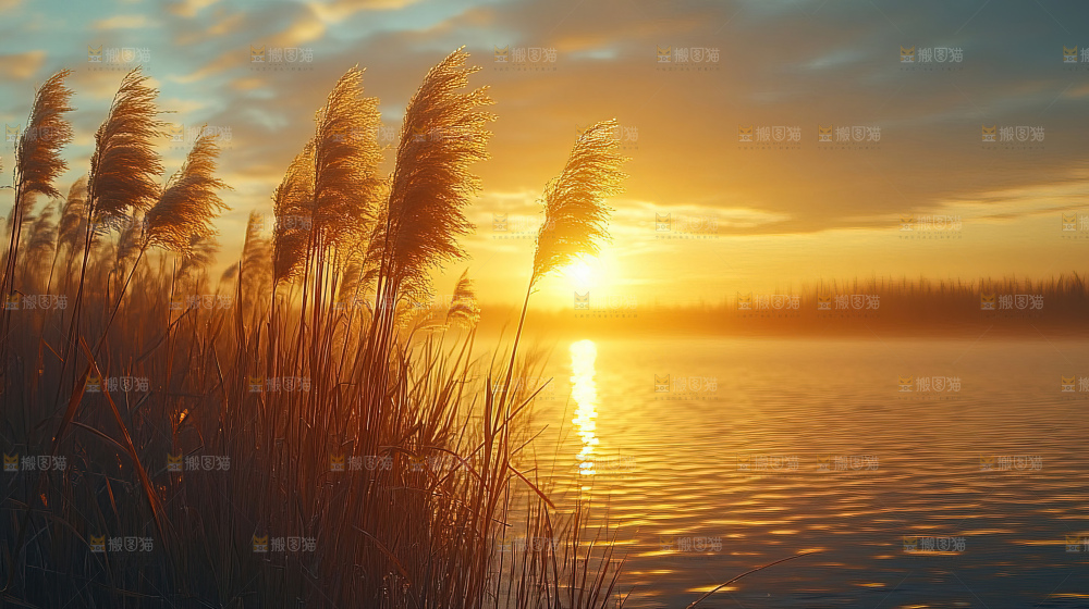 秋日落叶景观场景建筑素材