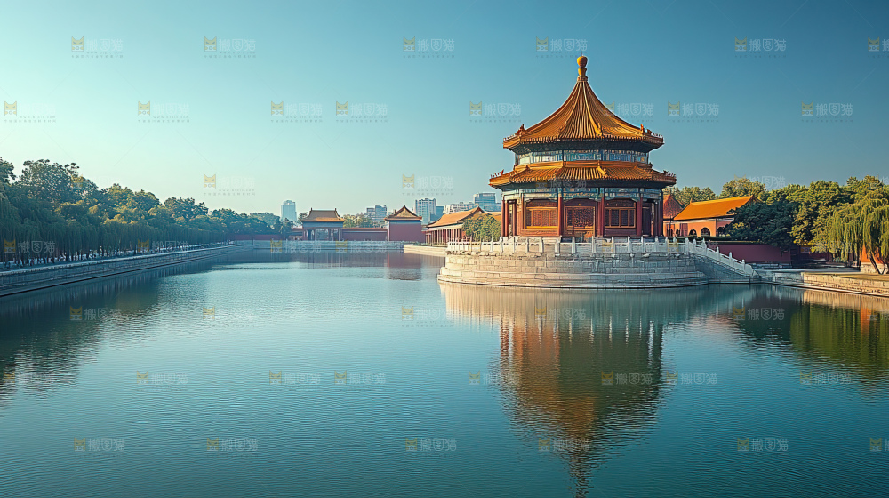 秋日落叶景观场景建筑素材