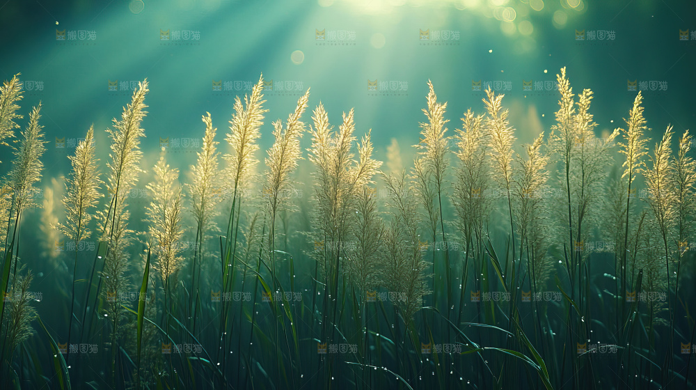 秋日芦苇自然风景合集