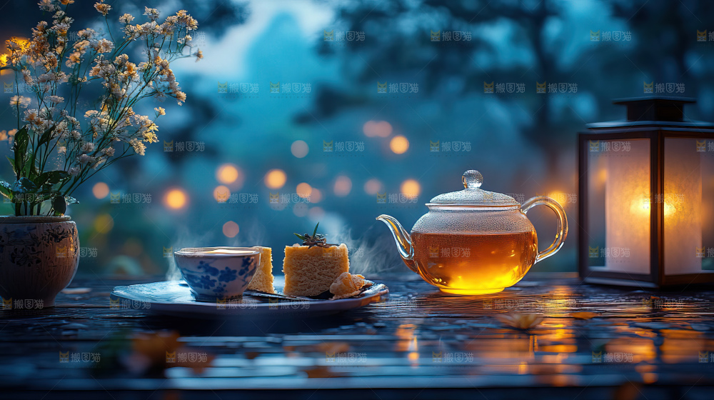 中秋节场景月饼传统文化