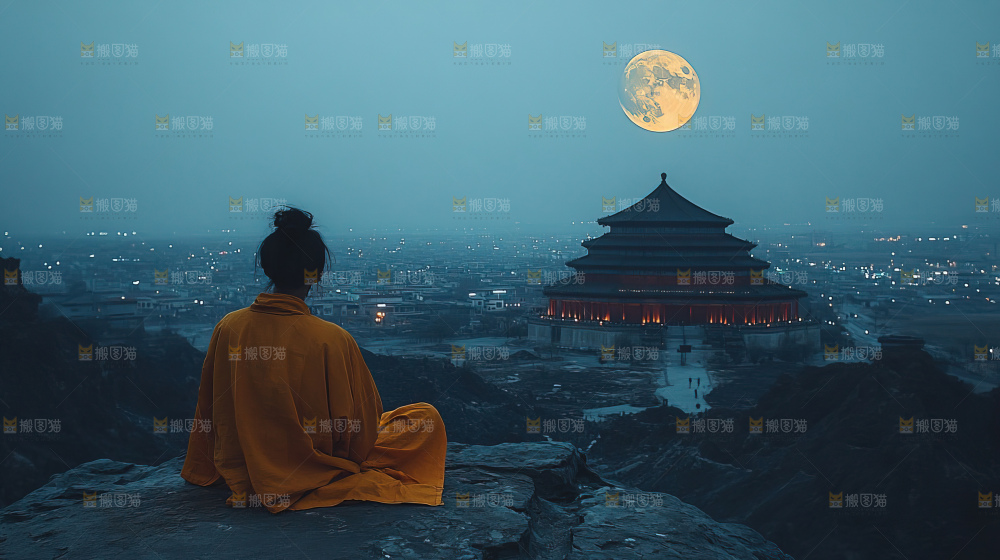 中秋赏月满月神秘传统人文