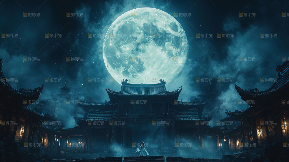 中秋赏月满月神秘传统人文