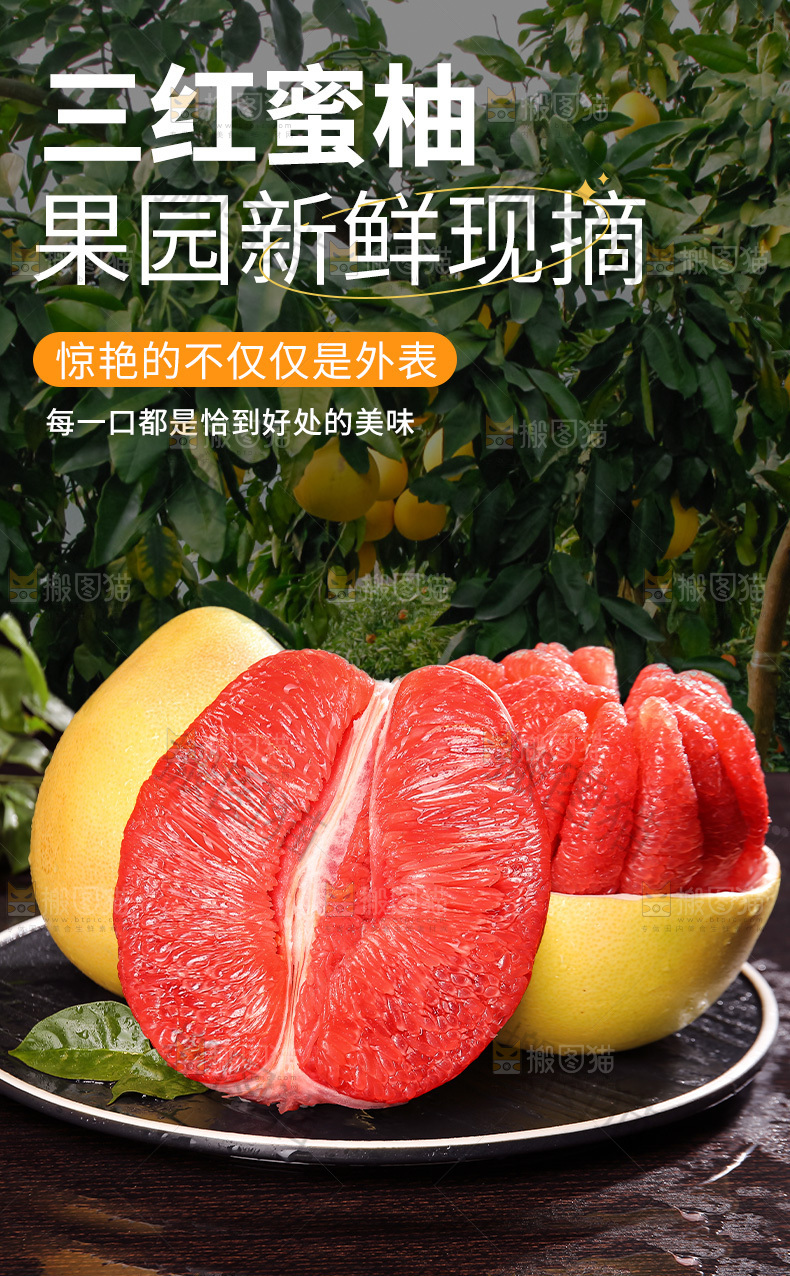 三红蜜柚详情页