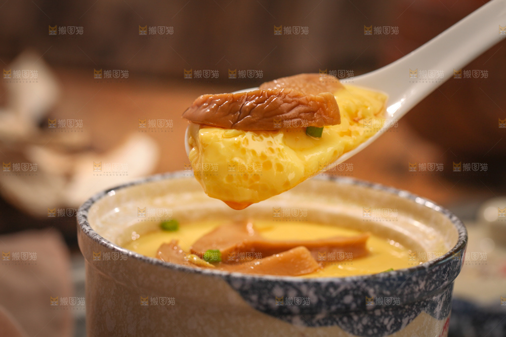 白松茸炖蛋
