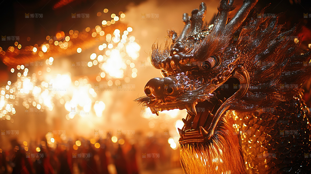 龙年新年龙庆祝