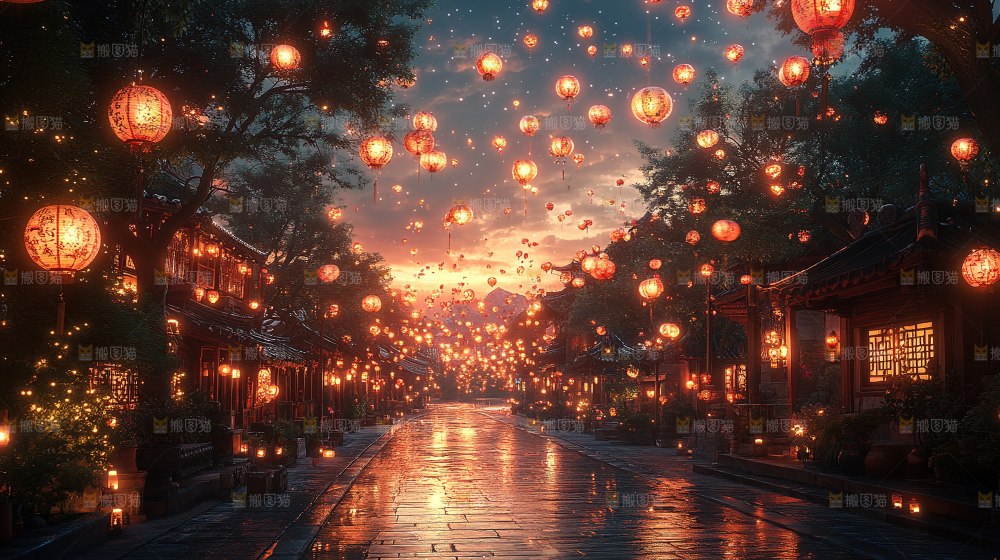 中秋花灯 灯笼 国风 传统
