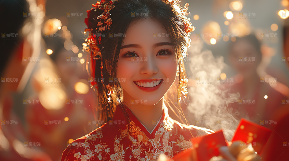 团圆喜庆美食中秋人物