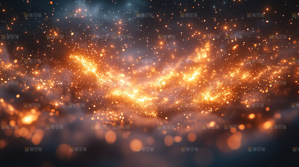 粒子 金色粒子 星光 希望