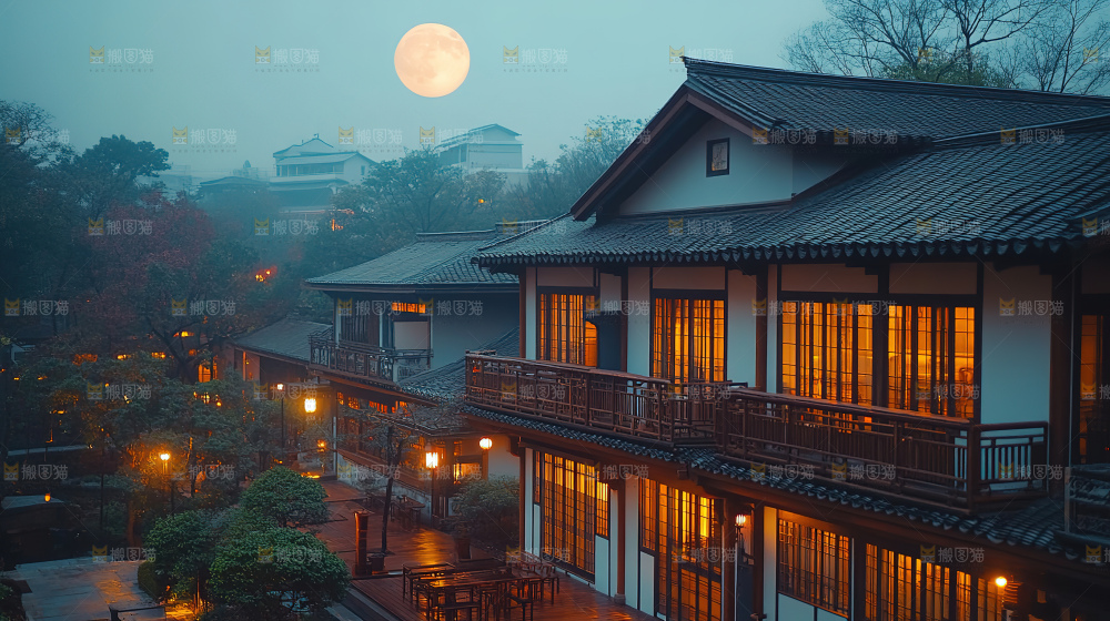 万家灯火城市夜景经济发展