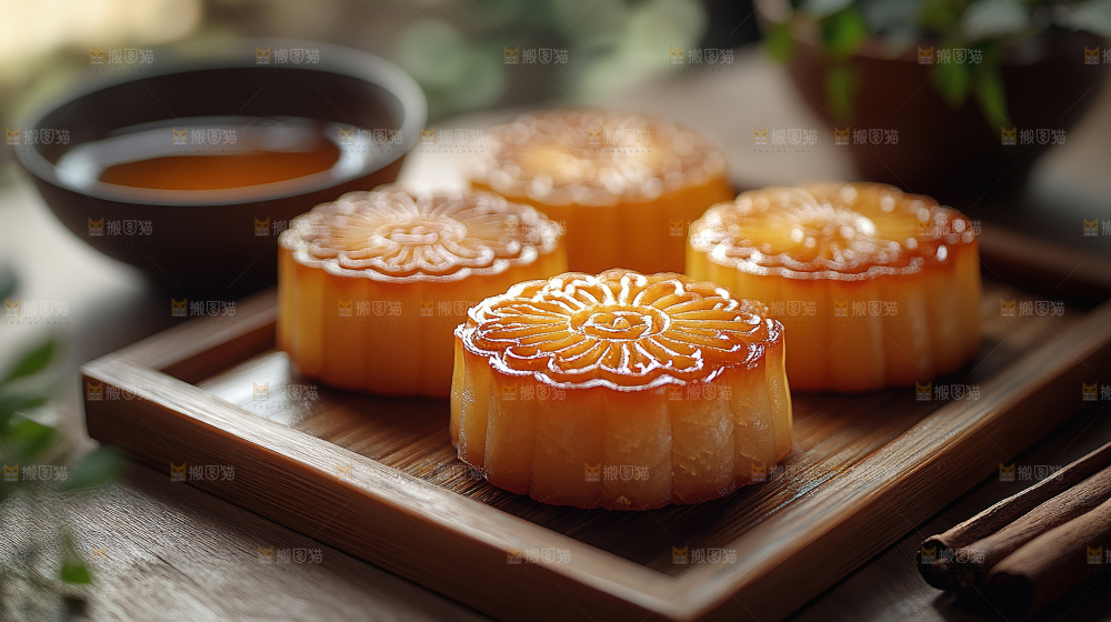 月饼 糕点 中秋 赏月