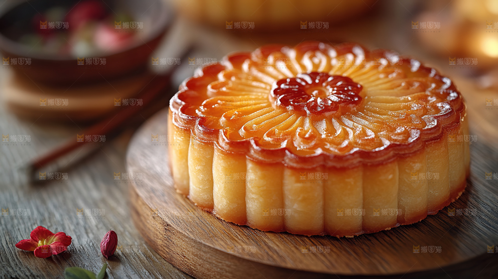 月饼糕点中秋赏月传统节日