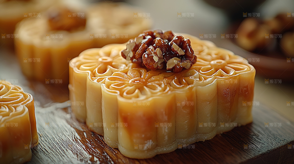 月饼糕点中秋赏月传统节日