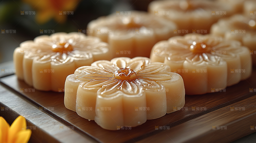 月饼糕点中秋赏月传统节日