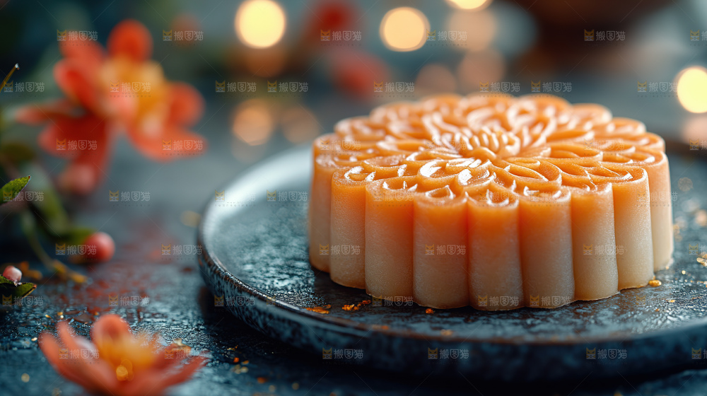 月饼糕点中秋赏月传统节日