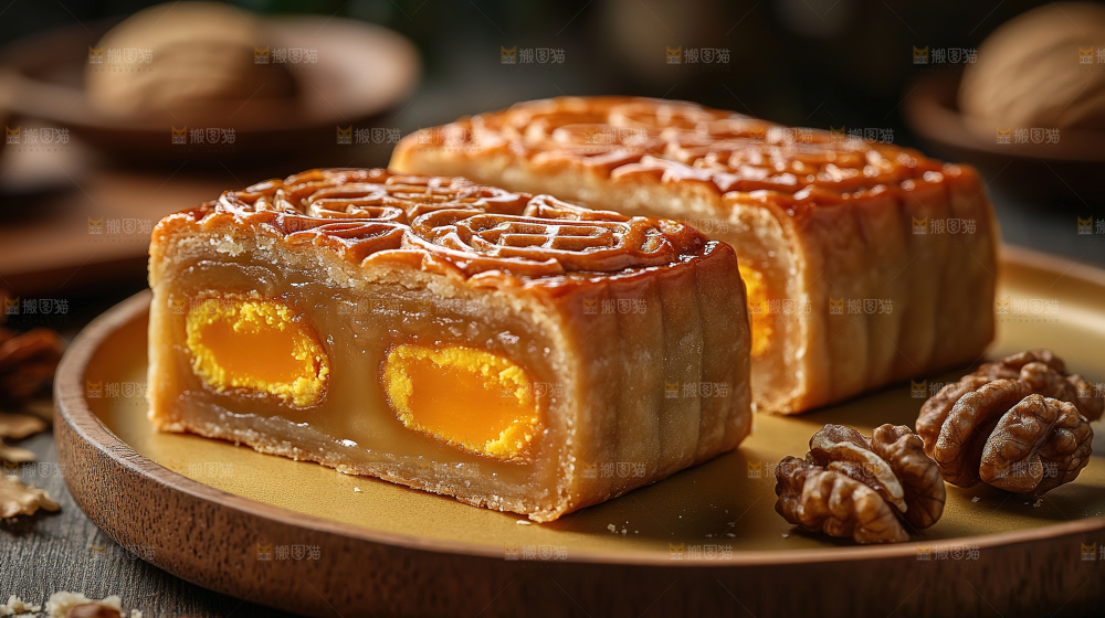 月饼糕点中秋赏月传统节日