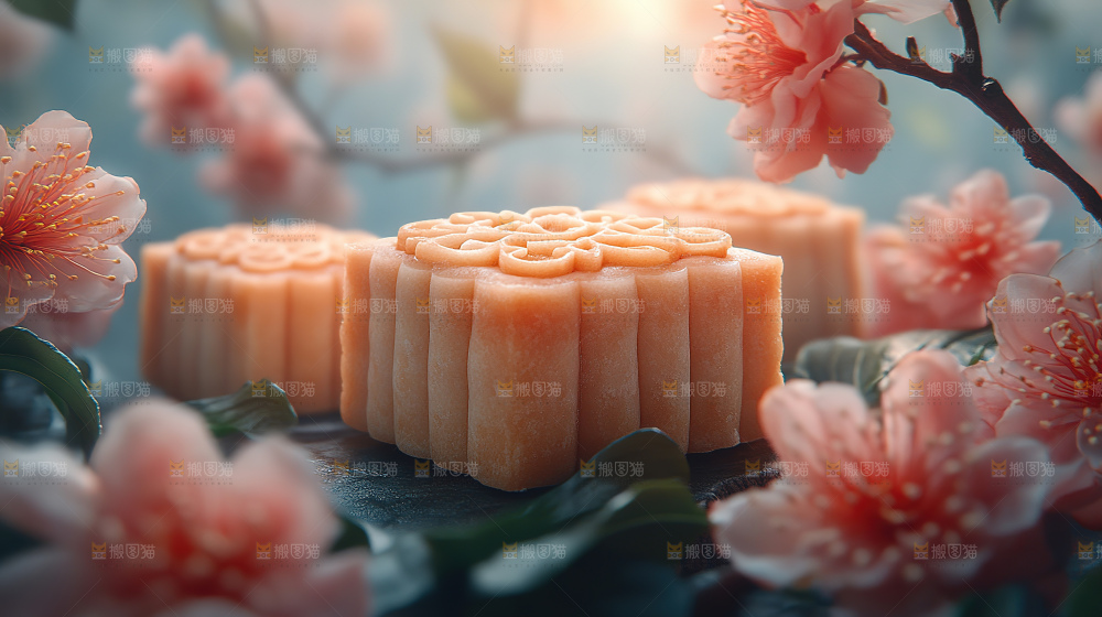 月饼糕点中秋赏月传统节日