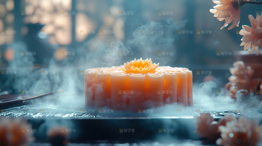 月饼糕点中秋赏月传统节日