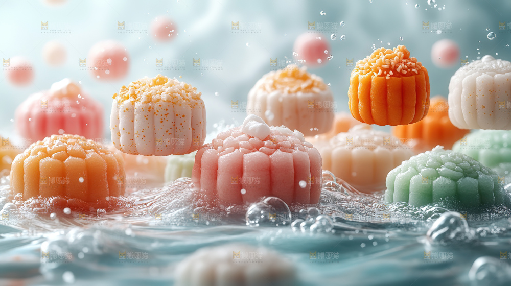 月饼糕点中秋赏月传统节日