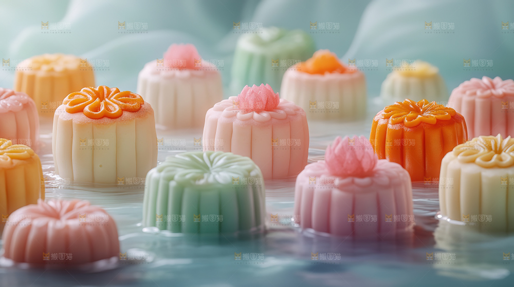 月饼糕点中秋赏月传统节日