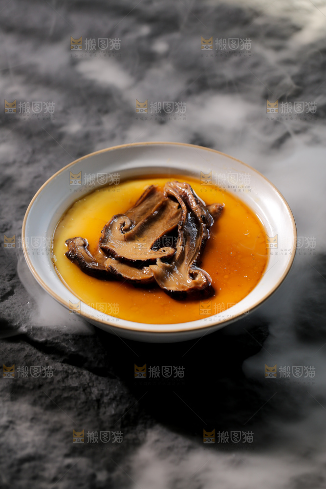 松茸片蒸蛋