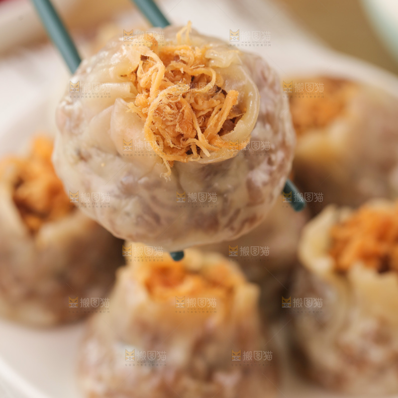 咸蛋黄肉松纸皮烧麦
