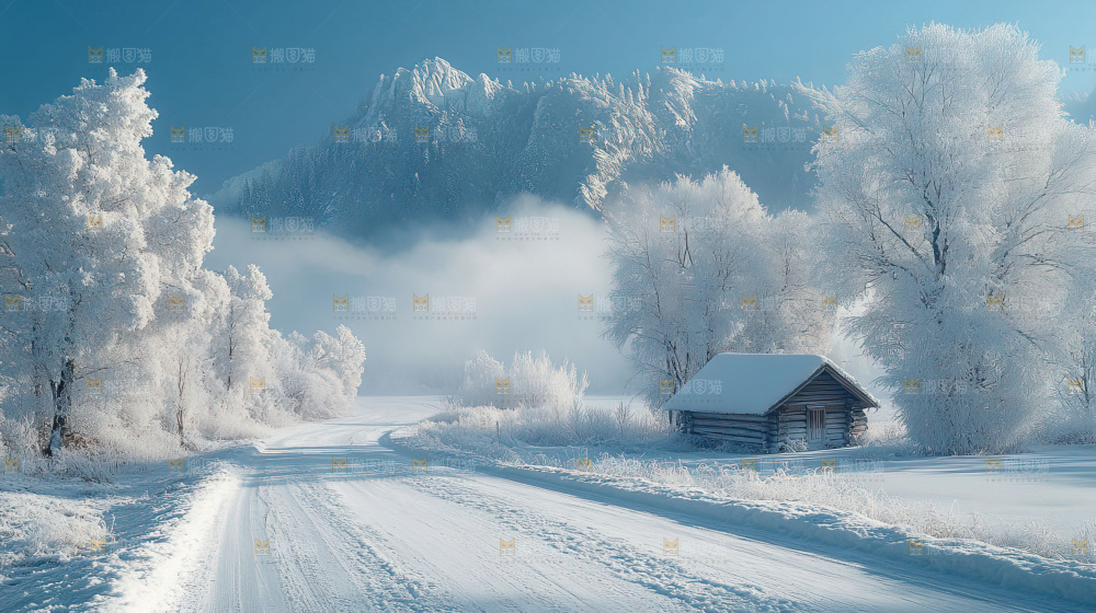 雪乡风景雪旅行自然